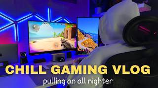 Chill Gaming Vlog 🎮 Chill Gaming Vibes Pulling An All Nighter [upl. by Alena]