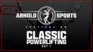 2024 Arnold Classic UK  Mens Classic Powerlifting [upl. by Eatnad]