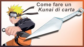 🗡️ Come fare un kunai di carta 🗡️ Kunai di Naruto 🗡️ Armi ninja di carta 🗡️ Origami Kunai 🗡️ [upl. by Uhile]