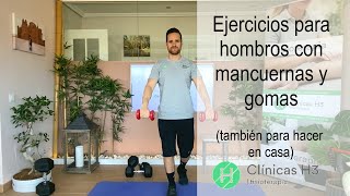 🔴 10 Ejercicios HOMBRO mancuernas y gomas💪🏽💪🏽💪🏽 [upl. by Jacky]