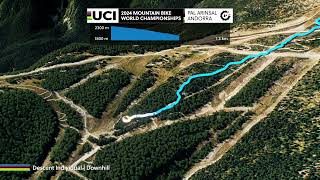 UCI MTB World Championships 2024  Andorra Pal Arinsal  Downhill overview DHI [upl. by Berns]