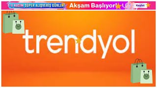 Trendyol 611 Kasım endirimlərindən faydalan [upl. by Ardnuasal47]