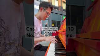 Public Piano  Brooklyn NYC  Chopin Étude Op 10 No 3 2  62024 pianolessonsonline [upl. by Nitneuq]