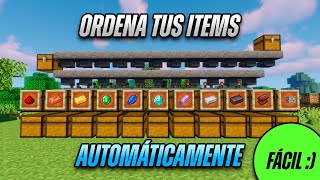 Como Ordenar tus Items Automáticamente Item Sorter en Minecraft 120  Tutorial [upl. by Fabrienne]