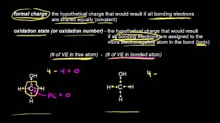 Comparing formal charges to oxidation states  Organic chemistry  Khan Academy [upl. by Leur]