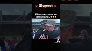 military soldiers comes home military fypシ゚viral respect reunion viral wholesome love [upl. by Trumaine796]