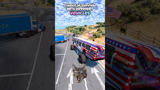 Chance of survival with different vehicles beamng beamngdrive game gameplay gaming beamngcrash [upl. by Drus]