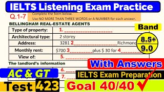 IELTS Listening Practice Test 2024 with Answers Real Exam  423 [upl. by Earahc]