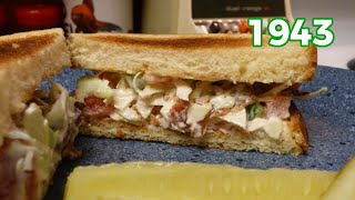 Coleslaw GARDEN Sandwich Recipe from 1943 [upl. by Eyahsal]