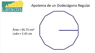 Geometria Plana Apotema de un Dodecágono Regular [upl. by Reivaj]