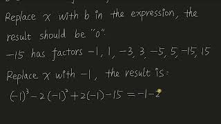 Fully factorise the following expression x3  2x2 2x  15 [upl. by Chow]