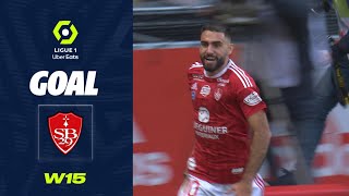 Goal Romain DEL CASTILLO 55 pen  SB29 STADE BRESTOIS 29  ESTAC TROYES 21 2223 [upl. by Eitten]