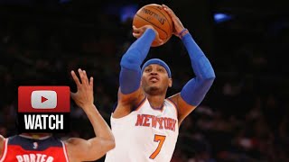 Carmelo Anthony Full Highlights vs Wizards 20141022  30 Pts Clutch [upl. by Rebma303]