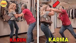 When Caught This RACIST Karen Stealing 3 Times and Gets PUNCHED In Her FACE Getting Instant Karma [upl. by Fachanan]