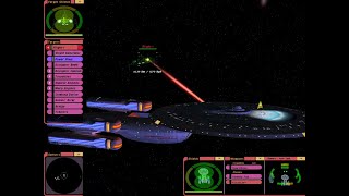 Swansea Class vs Romulan Light Cruiser  KUU  Star Trek Bridge Commander [upl. by Eisdnil1]