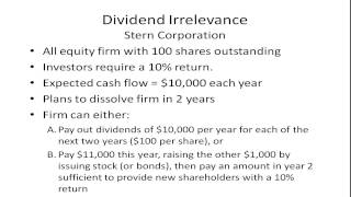 MampM Dividend Irrelevance [upl. by Charteris]