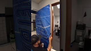 Precision is key Giving this winning women’s basketball coach a dedicated door Sign [upl. by Nauqan728]