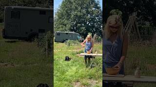 Brood bakken met de dutch oven op een open vuur broodbakken dutchoven zelfvoorzienend vanlife [upl. by Hoag999]