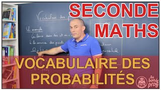 Vocabulaire des probabilités  Maths seconde  Les Bons Profs [upl. by Eireva]