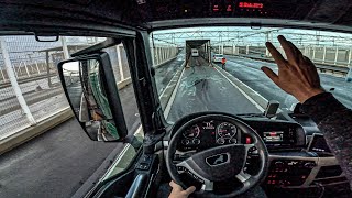 Eurotunnel border between England and France  POV Truck driver in Europe [upl. by Wills]