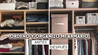 COMO TENGO ORGANIZADO MI ARMARIO LIMPIEZA y Decluttering  elbauldemonica [upl. by Tigirb]