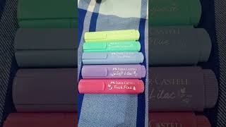 unboxing Faber Castell pastel highlighter 5 shades [upl. by Ayortal]