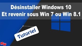 Comment rétrograder de Windows 10 vers Windows 81 ou 7 depuis le démarrage du PC [upl. by Dodge]