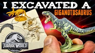 I EXCAVATED a Jurassic World Dominion GIGANOTOSAURUS [upl. by Stucker572]