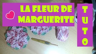 Fleur de Marguerite  Fleur de Marguerite au crochet  Fleur au Crochet [upl. by Cassey]