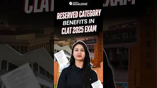 CLAT 2025 Big Update on Reserved Category Benefits 🎯 [upl. by Aldred]