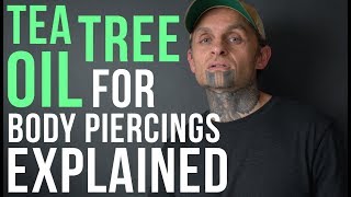 Tea Tree Oil for Body Piercings Explained  UrbanBodyJewelrycom [upl. by Eimilb]