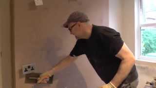 DIY How to plaster a wall  How to skim a chimney breast [upl. by Horter]