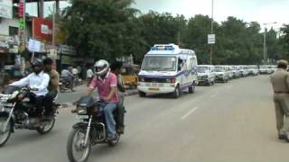 quotAMBULANCE AWARENESS RALLY 1st Time Worldwidequot at KarimnagarAP INDIA Courtesy IYSO Team INDIA [upl. by Akiria]