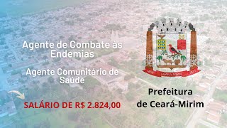 Prefeitura de CearáMirim  Agente de Combate às Endemias e Agente Comunitário de Saúde  IDIB [upl. by Nosnaj]