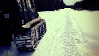 ARGO vs Snowmobile in deep snow  Pioneer Offroad [upl. by Ariella272]