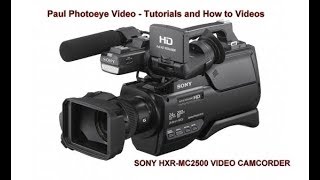 How to use a Sony HXRMC2500 Camera Record and zoom wired remote [upl. by Kcaz837]