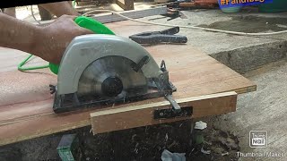 Tes mesin circular saw ryu dan cara menggunakan parallel guidefandibagol [upl. by Clay]