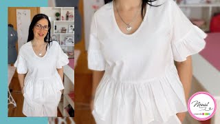 71 BLUSA FÁCIL Y BONITA TUTORIAL PASO A PASO 😏 [upl. by Atteloj]