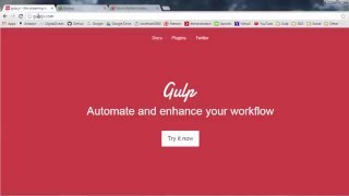 Gulp Gulpjs Tutorial for Beginners  1  Download and Installing npm [upl. by Kohler]