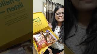 Happy Raksha Bandhan❤️Review of Blinkit gift box viral shorts viralshorts [upl. by Lawry]