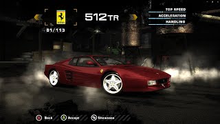 MAIS DE 100 CARROS  NEED FOR SPEED MOST WANTED REDUX [upl. by Sharleen]