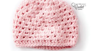 Easy Crochet Preemie Hat Preemie 3  4 lbs [upl. by Tnecnev]