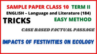 case base factual passage Impacts of Festivities on Ecology [upl. by Lansing]