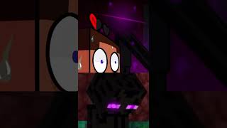 Endermen Encounter in Hardcore Mode Animationの再現！ minecraft enderman nether [upl. by Aninad70]