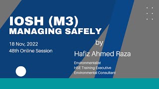 IOSH Managing Safely 16 Nov 22 Session Module 3 Controlling Risk [upl. by Walley]