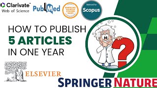 How to publish 5 Research articles in a year elsevier springer scopus 2024 [upl. by Alrahc979]