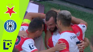 Chance Liga Highlights SK Slavia Praha vs SK Sigma Olomouc 20 4 kolo [upl. by Aihsekyw]