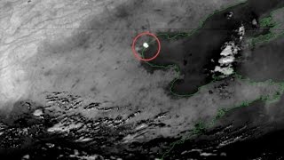 Китай взрыв 2015 в Тяньцзинь вид из космоса China Tianjin explosion seen from space VIDEO FOTO [upl. by Adnilram]