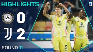 UDINESEJUVENTUS 02  HIGHLIGHTS  Comfortable away win for the bianconeri  Serie A 202425 [upl. by Nacul677]