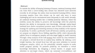 New Insights on Relieving Task Recency Bias for Online Class Incremental Learning [upl. by Anett]